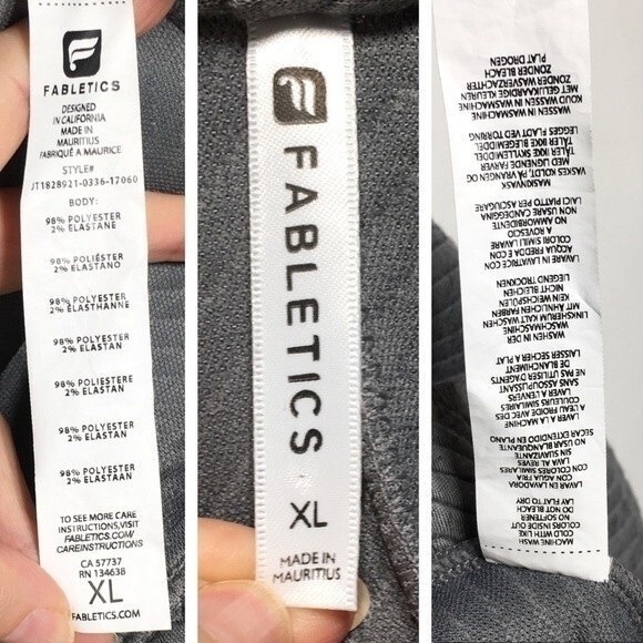 Fabletics Vanessa Quilted Cardigan Mid Gray XL - Picture 3 of 8